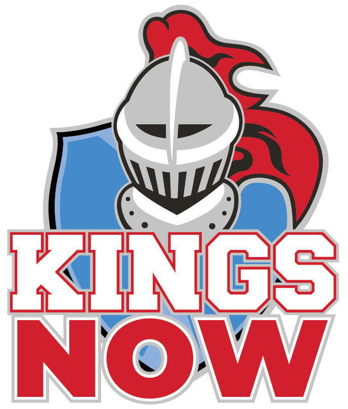 Kings Now logo with knighthead
